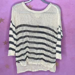 Denim & Supply Ralph Lauren New Coastal Beach Summer Open Knit Sweater Medium